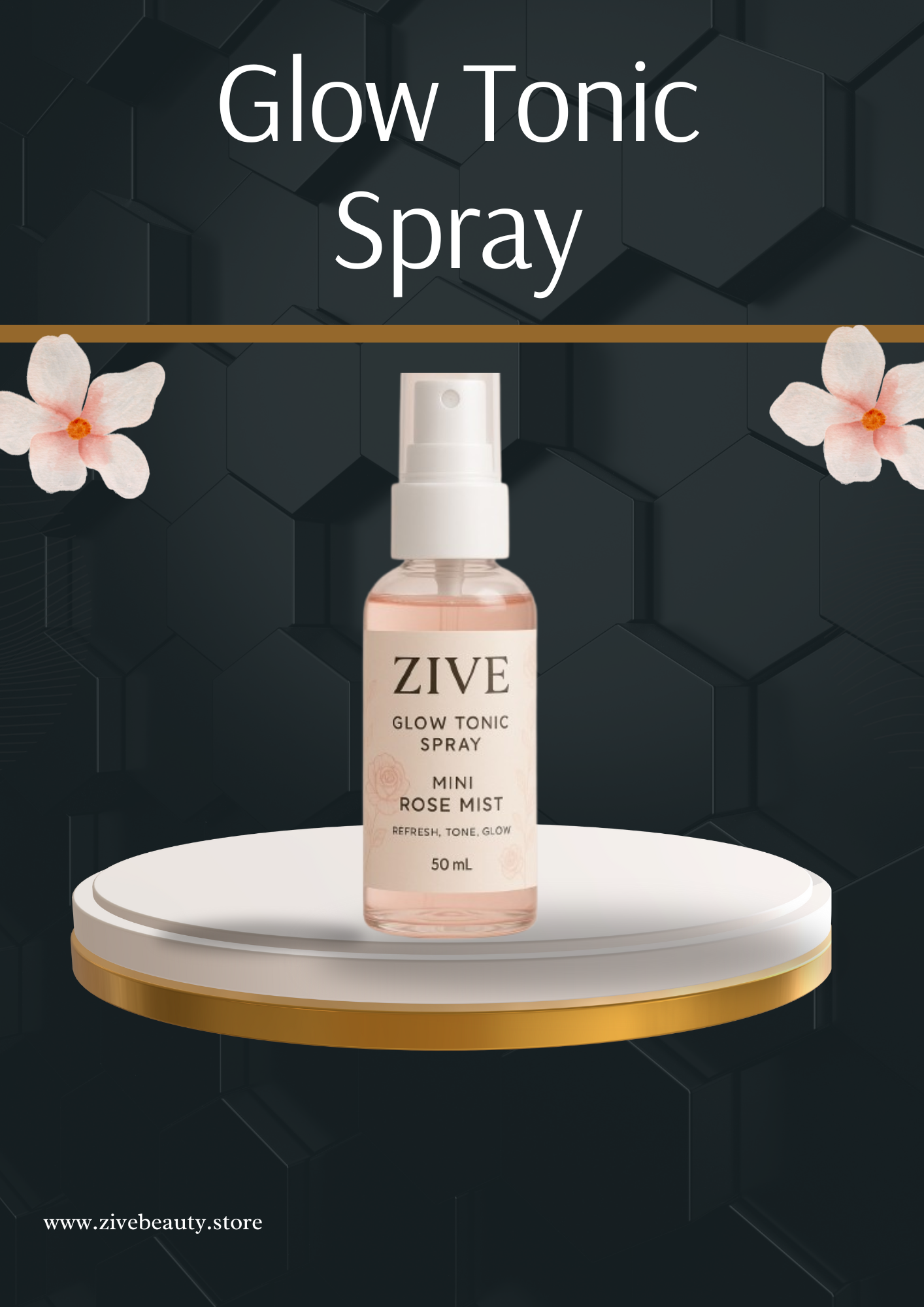 Glow Tonic  Spray 50ml (Rose Water)
